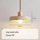 Yellow Travertine Stone Pendant Light LED Hanging Lamp for Kitchen Island by Ljojo