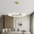 Ljojo Luxury Gold LED Pendant Chandelier for Dining Room & Bedroom