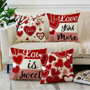 Ljojo Love Print Pillowcase - Romantic Sweet Home Decor & Gift