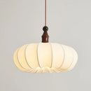 French Medieval Chandelier Retro Fabric Lampshade Pimpkin Homestay Hanging Lamp by Ljojo