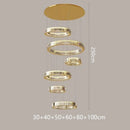 Ljojo Light Luxury Crystal Chandelier for Living Room Villa Restaurant Eye Protection