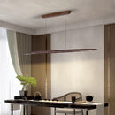 Ljojo Modern Dimmable Long Strip Led Pendant Light for Dining Room Kitchen Bar Chandelier