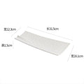 Ljojo Matte Ceramic Sushi Plate Long Strip Fish Dish Molecular Cuisine Tableware