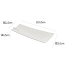 Ljojo Matte Ceramic Sushi Plate Long Strip Fish Dish Molecular Cuisine Tableware