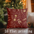 Christmas Patterns Printed Pillow Covers by Ljojo for Sofa Bedroom Car