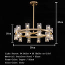Vintage Living Room LED Pendant Light Crystal Lamp Brass/chromium/black Metal Dining Room Atmosphere Lighting by Ljojo