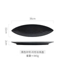 Ljojo Long Leaf Plate - Premium Ceramic Sushi Platter