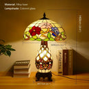 Ljojo Luxe Stained Glass Table Lamp for Living Room and Bedroom