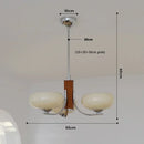 Ljojo Medieval Glass Chandelier Retro Pendant Light Bauhaus Vintage Ceiling Lamp French Suspension