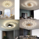 Gold Nordic Round LED Ceiling Chandelier Modern Minimalist Pendant Lamp for Home by Ljojo