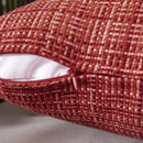 Ljojo 45x45cm Christmas Red Waterproof Pillowcase Farmhouse Cushion Covers