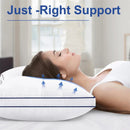 Ljojo Luxe Down & Feather Neck Pillow for Stomach & Side Sleepers - Multi Size