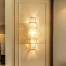 Ljojo Luxury Glass Crystal Wall Lamp for Modern Minimalist Living Room & Bedroom