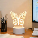 3D Butterfly LED Night Light USB Decorative Romantic Bedroom Decor Ljojo