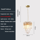 Crystal Pendant Light: Light Luxury Bar Counters LED Hanging Lamp & Home Lighting by Ljojo