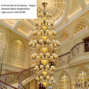 Ljojo Luxury Crystal Chandelier Lamp for Living Room Bedroom Decor Atmosphere Lighting
