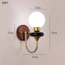 French Retro Wall Lamp Solid Wood Lighting for Bedroom & Living Room by Ljojo