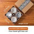 Ljojo Mini Ceramic Plate Set for Sushi Soy Sauce & Snacks