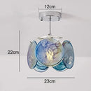 LED Murano Glass Ceiling Chandelier Lamp for Living Room Bedroom by Ljojo