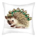 Hedgehog Print Pillow Cover for Home Sofa Decor - Ljojo
