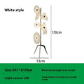 Ljojo Orbital Floor Lamp - Modern Designer Art Acrylic Shade Standing Lamp for Living Room