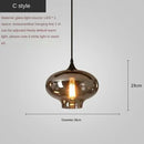Modern Smoky Gray Glass Chandelier for Dining Kitchen Living Room Ljojo Nordic Pendant Light