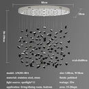Modern Black Stone Led Pendant Lights Chandeliers for Living Room by Ljojo