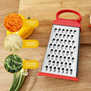 Ljojo 4-Sided Stainless Steel Grater Kitchen Gadget for Vegetables, Cheese, Potatoes