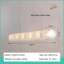 French Pink Glass Pendant Light Romantic Bedroom Decor by Ljojo: LED Indoor Lighting Gradient E14 Suspend Lamp