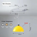 Modern Rocking Arm Pendant Lamp Movable Hanging Chandelier for Living Room by Ljojo