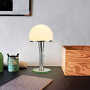 Ljojo Milk Glass Bauhaus Table Lamp for Bedroom Coffee Study Indoor Lighting