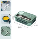 Ljojo 1300ML 4Grids Lunch Box: Tabieware, Microwavabie, Dishwasher Safe Bento Box