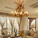 Antler LED Ceiling Pendant Lamps: Creative Rustic Home Decor Chandelier by Ljojo.