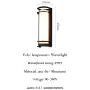SANDYHA Waterproof LED Wall Lights Decorative Lamps Porch Garden Villa Acrylic Art Decor - Ljojo
