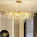 LED Crystal Water Drop Chandelier Lamp for Nordic Luxury Home Decor by Ljojo