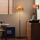 Vintage Amber Dome Floor Lamp Modern Standing Light Pull Chain Bedroom Living Room Office by Ljojo