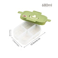 Ljojo 4 Grids Refrigerator Food Storage Box Kitchen Organizer