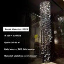 K9 Crystal Staircase Light Long Chandelier for Living Room by Ljojo