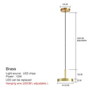 Vintage Industrial LED Pendant Lights Aluminum Thin Sheet Lamp Post Suspension Chandelier