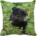 Ljojo Manga Anime Cute Expression Woman Face Pillow Cover 45x45cm Home Decor