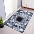 Ljojo 3D Optical Illusion Entrance Carpet: Trippy Living Room Rug for Hallway, Bedroom, Bathroom