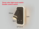 Ljojo LED Spotlight USB Rechargeable Wall Lamp for Living Room - Indoor Bedroom Decor Lighting