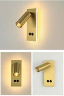 Ljojo LED Wall Sconce - Adjustable Brightness & Dual Switch - Modern Ambient Lighting