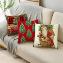 Ljojo Linen Christmas Cushion Cover 45x45cm Home Office Living Room Merry Christmas Gifts