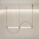 Ljojo Modern Designer Led Chandelier | Minimalist Pendant Lighting for Living Room & Dining Area
