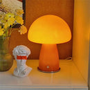 Glass Mushroom Bedside Table Lamp Dimmable Swirl Light for Home Decor by Ljojo