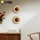 Wabi-Sabi Travertine LED Wall Light Stone Sconce for Bedroom Livingroom by Ljojo