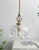 Ljojo Medieval Crystal Wall Lamp Bedroom Living Room Luxury French Glass Lights