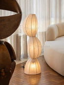 Middle Aged Silk Floor Lamp for Living Room | Niche Design LED Desk Lamp Room Decor by Ljojo