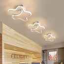 Ljojo LED Ceiling Light: Modern White Chandelier for Living Room, Bedroom, Aisle, Balcony, Corridor